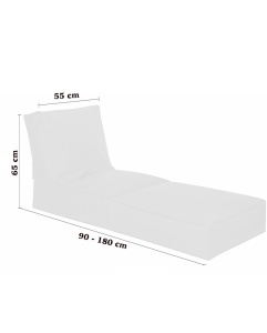 Bean Bag Siesta Sofa Bed Pouf - Pink - Img 6