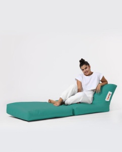 Bean Bag Siesta Sofa Bed Pouf - Turquoise - Img 3