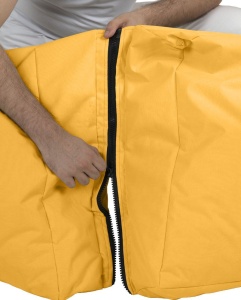 Bean Bag Siesta Sofa Bed Pouf - Yellow - Img 4