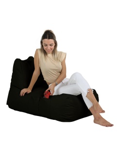 Bean Bag Trendy Comfort Bed Pouf - Black - Img 6