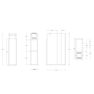 Cabinet de baie Paper - White - Img 5