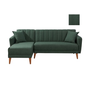 Canapea Extensibila Aqua Corner Left - Dark Green - Img 6