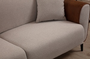 Canapea Extensibila Aren - Beige, Cinnamon - Img 6