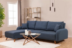 Canapea Extensibila Hera 2 Corner - Dark Blue - Img 6