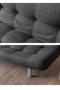 Canapea Extensibila Misa Small Sofabed - Dark Grey - Img 4
