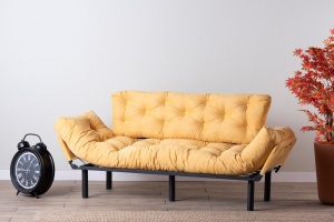 Canapea Extensibila Nitta Triple - Mustard - Img 1