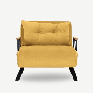 Canapea Extensibila Sando Single - Mustard - Img 2