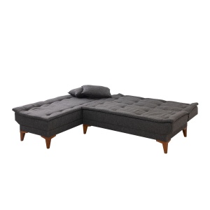 Canapea Extensibila Santo Left - Anthracite - Img 6
