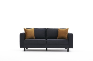 Canapea Kale Velvet - Anthracite - Img 6