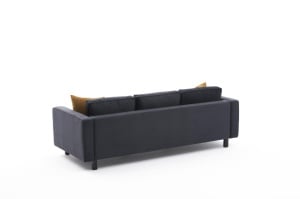 Canapea Kale Velvet - Anthracite - Img 6