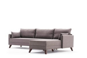 Canapea pe colț Bella Corner Sofa Right - Brown - Img 6