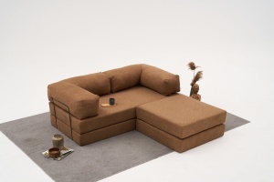Canapea pe colț Comfort Mini - Brown - Img 2