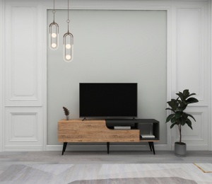 Comoda TV Alba - Atlantic Pine, Anthracite - Img 4