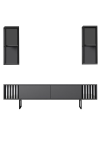 Comoda TV Chrome Line - Anthracite, Black - Img 7