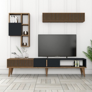 Comoda TV Milan TV - Walnut, Anthracite - Img 3