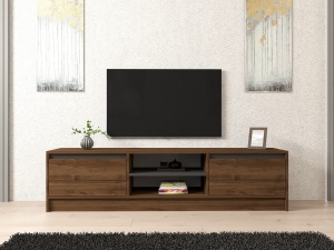 Comoda TV Olça - Walnut, Anthracite - Img 3