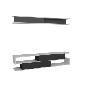 Comoda TV Sims - Black, White - Img 3