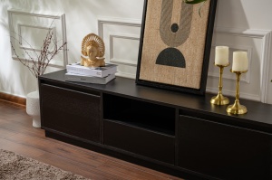Comoda TV Vanguard - Wood Black - Img 5