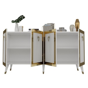 Consolă Bare - White, Gold - Img 6