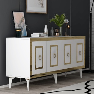 Consolă Karya - White, Gold - Img 3