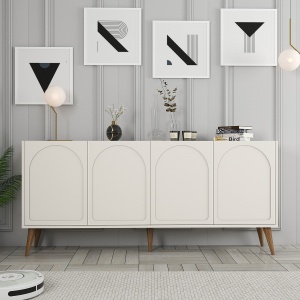 Consolă Lyon 81 - Cream, Walnut - Img 1