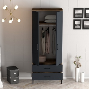Dulap Kumsal T - Walnut, Anthracite - Img 2