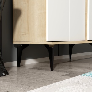 Dulap Pantofi Asimo - Sapphire Oak, White - Img 6