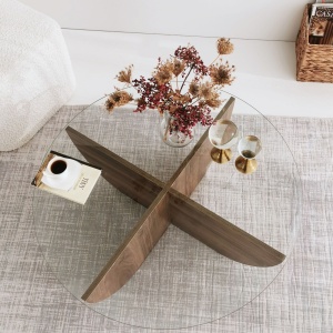 Masuta de cafea Lily - Walnut - Img 3