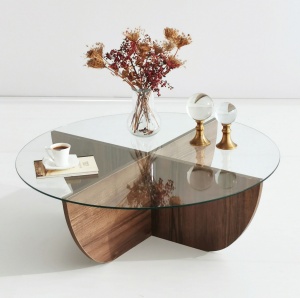 Masuta de cafea Lily - Walnut - Img 5