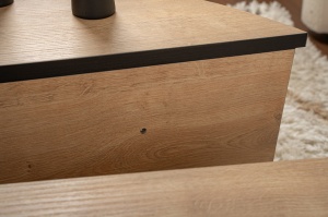 Masuta de cafea Orion - Honey Oak, Black - Img 6