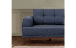 Set Canapea Vina Set - Dark Blue, Walnut - Img 5