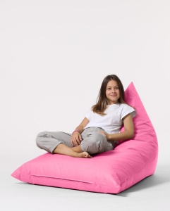 Bean Bag Pyramid Big Bed Pouf - Pink - Img 3