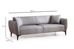 Canapea Belissimo - Grey - Img 8