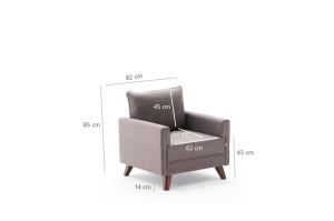 Canapea Bella Armchair - Brown - Img 7