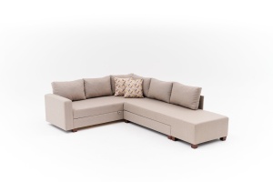 Canapea Extensibila Aly Left - Beige - Img 8