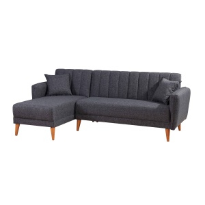 Canapea Extensibila Aqua Corner Left - Dark Grey - Img 3