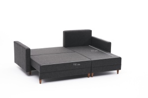 Canapea Extensibila Aydam Right - Anthracite - Img 6