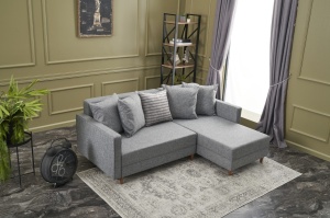 Canapea Extensibila Aydam Right - Grey - Img 2