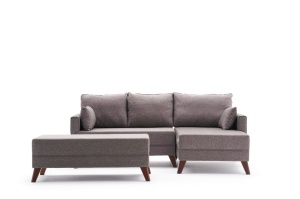 Canapea Extensibila Bella Mini Corner Sofa Right - Brown - Img 6