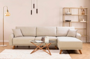 Canapea Extensibila Hera 1 Corner - Cream - Img 1