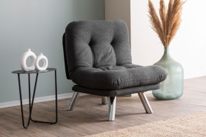 Canapea Extensibila Misa Small Solo - Dark Grey - Img 1