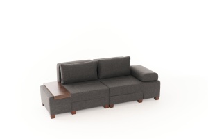 Canapea Extensibila Perenna Linen - Anthracite - Img 7