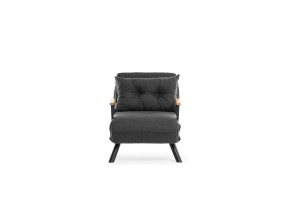 Canapea Extensibila Sando Single - Dark Grey - Img 5