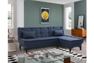 Canapea Extensibila Santo-S - Navy Blue - Img 1