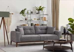 Canapea Extensibila Sinor 3 Locuri - Light Grey - Img 1