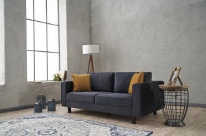 Canapea Kale Velvet - Anthracite - Img 2