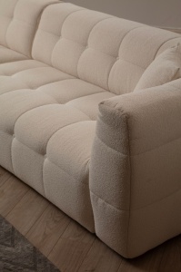 Canapea pe colț Cady 3 Locuri Left - Beige - Img 3