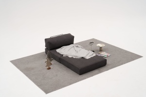 Canapea pe colț Comfort Mini - Anthracite - Img 3