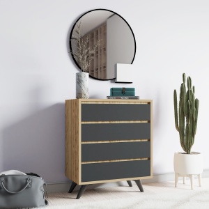 Comoda Suvera - Oak, Anthracite - Img 2