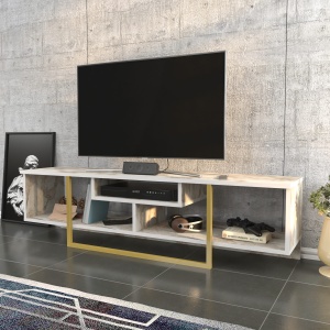 Comoda TV Asal 150 - Gold, Ephesus - Img 3